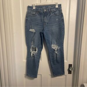 Old Navy OG Straight Distressed Ankle Jeans Size 10 Petite